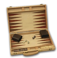 Backgammon spil i træ 
