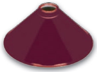 Lampe skærmi metal, Burgundy, 39 cm Ø