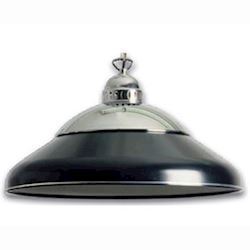 Luxus billard lampe i matal, 45cm, Sort/Crome